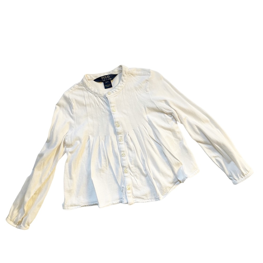 Polo White Button Down Top